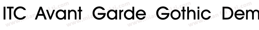 ITC Avant Garde Gothic Demi Conden字体转换